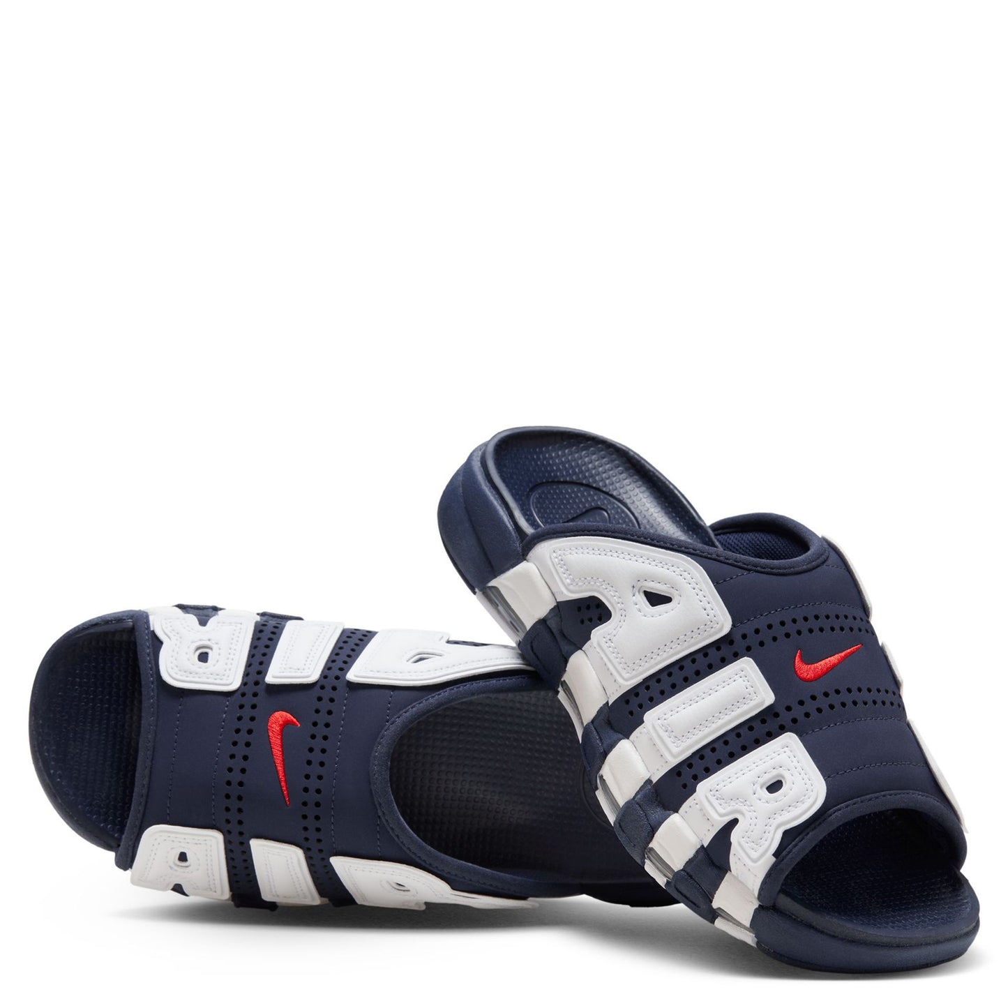 AIR MORE UPTEMPO SLIDE / 400:MIDNIGHT NAVY/UNIVERSITY RED