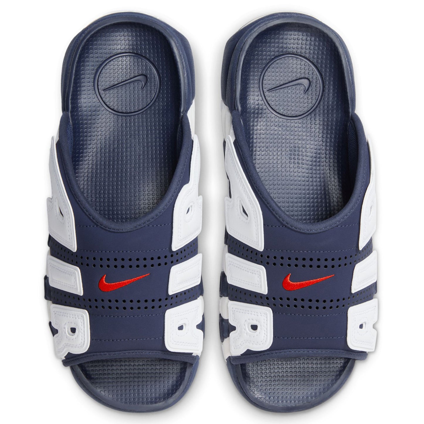 AIR MORE UPTEMPO SLIDE / 400:MIDNIGHT NAVY/UNIVERSITY RED