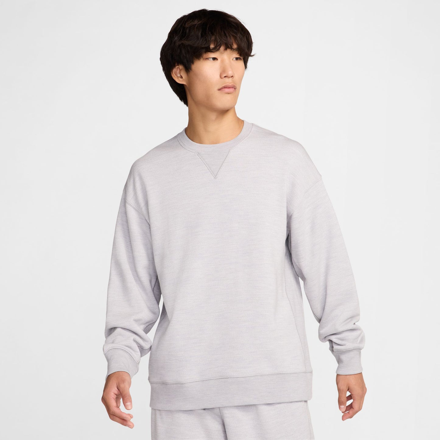 AS U NK WOOL CLASSICS CREW / 048:MATT SILVER/HEATHER