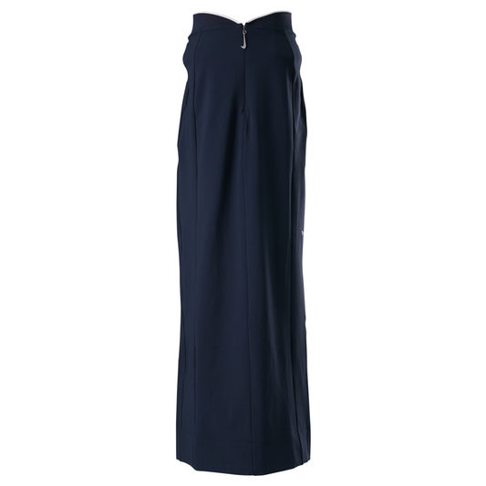 AS W NRG JACQUEMUS LONG SKIRT / 475:DARK OBSIDIAN/WHITE