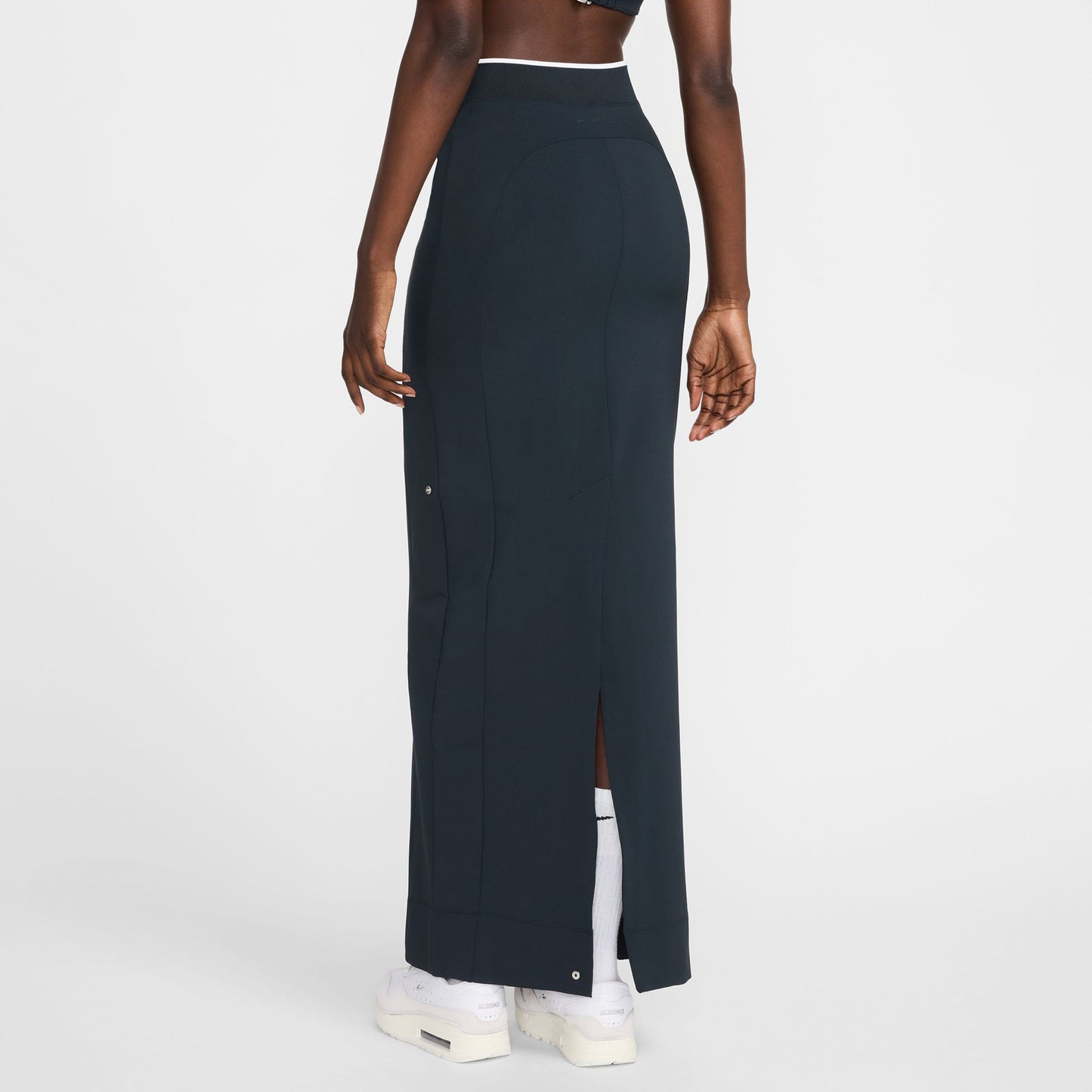 AS W NRG JACQUEMUS LONG SKIRT / 475:DARK OBSIDIAN/WHITE