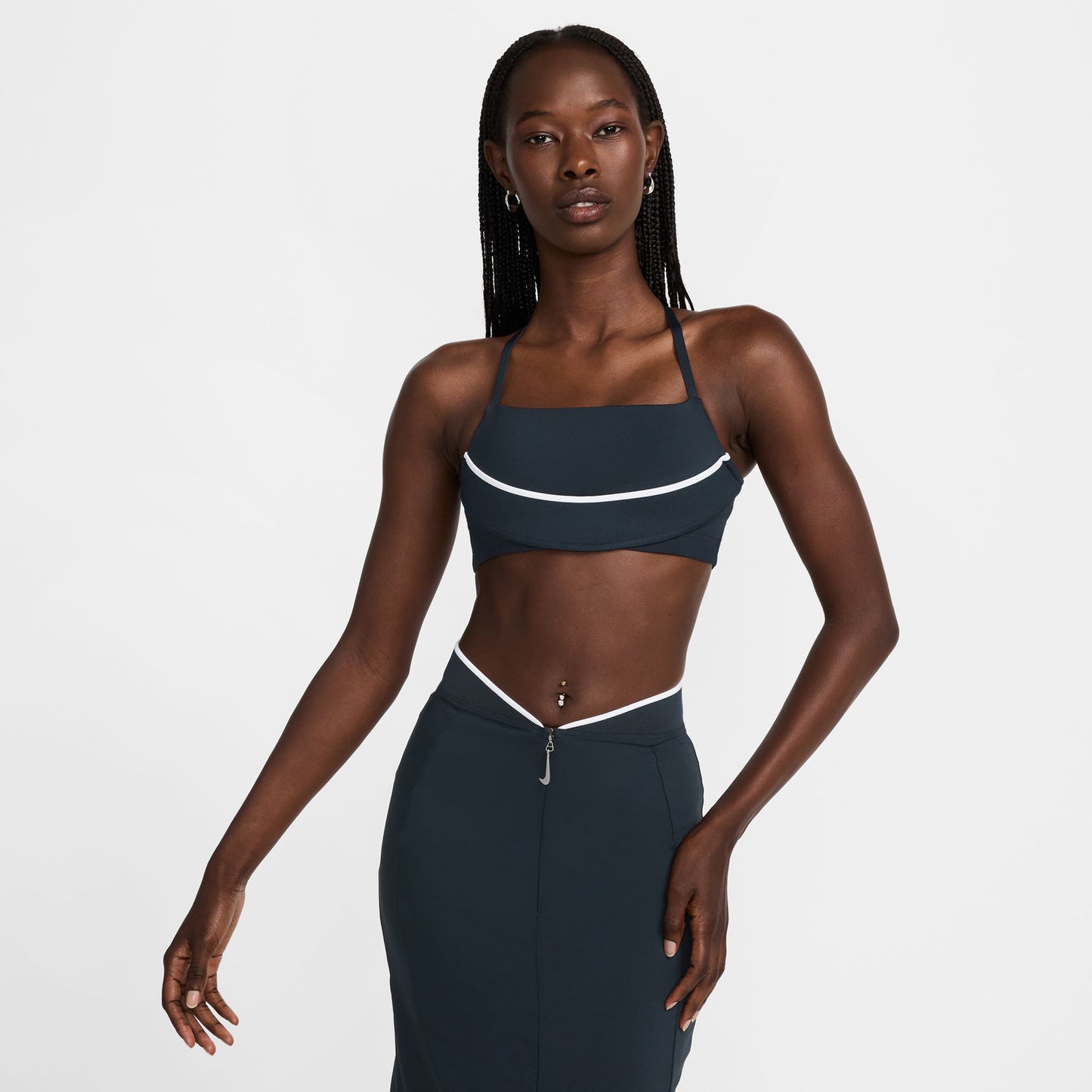 AS W NRG JACQUEMUS BRA / 475:DARK OBSIDIAN/WHITE