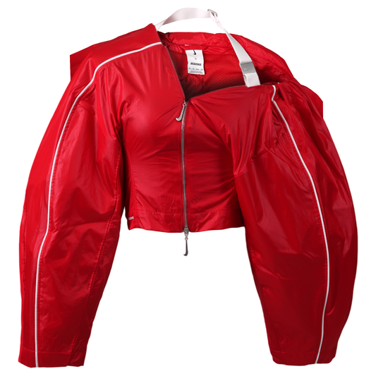 AS W NRG JACQUEMUS TRACK JKT / 642:MYSTIC RED/WHITE