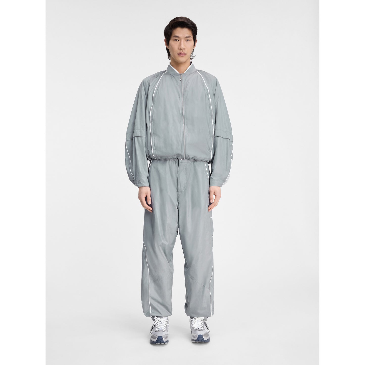 AS U NRG JACQUEMUS TRACK JKT / 073:PARTICLE GREY/WHITE