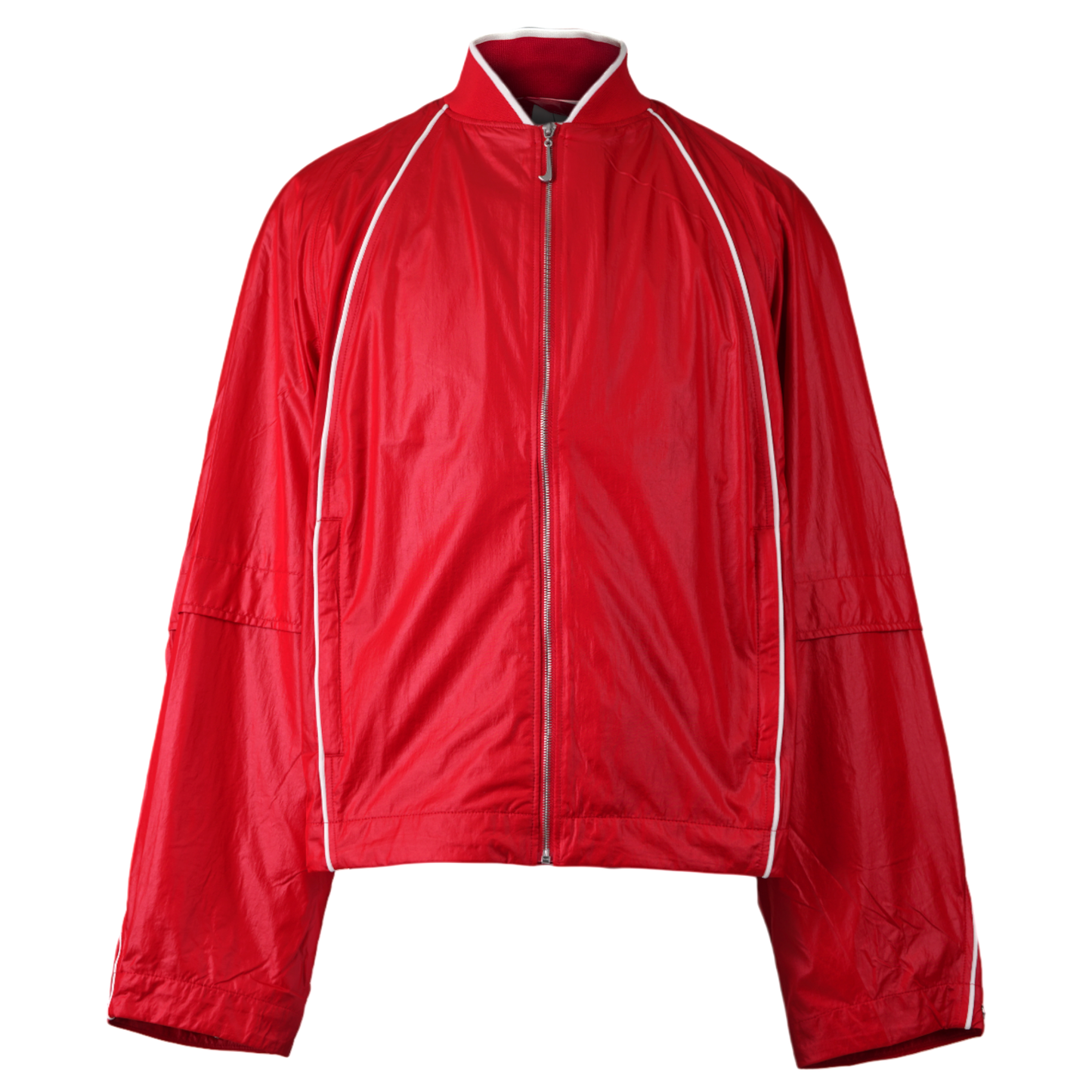 AS U NRG JACQUEMUS TRACK JKT / 642:MYSTIC RED/WHITE