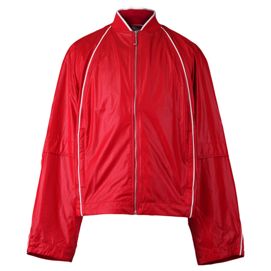 AS U NRG JACQUEMUS TRACK JKT / 642:MYSTIC RED/WHITE