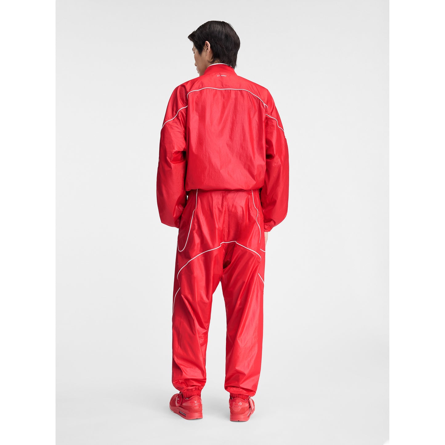 AS U NRG JACQUEMUS TRACK JKT / 642:MYSTIC RED/WHITE