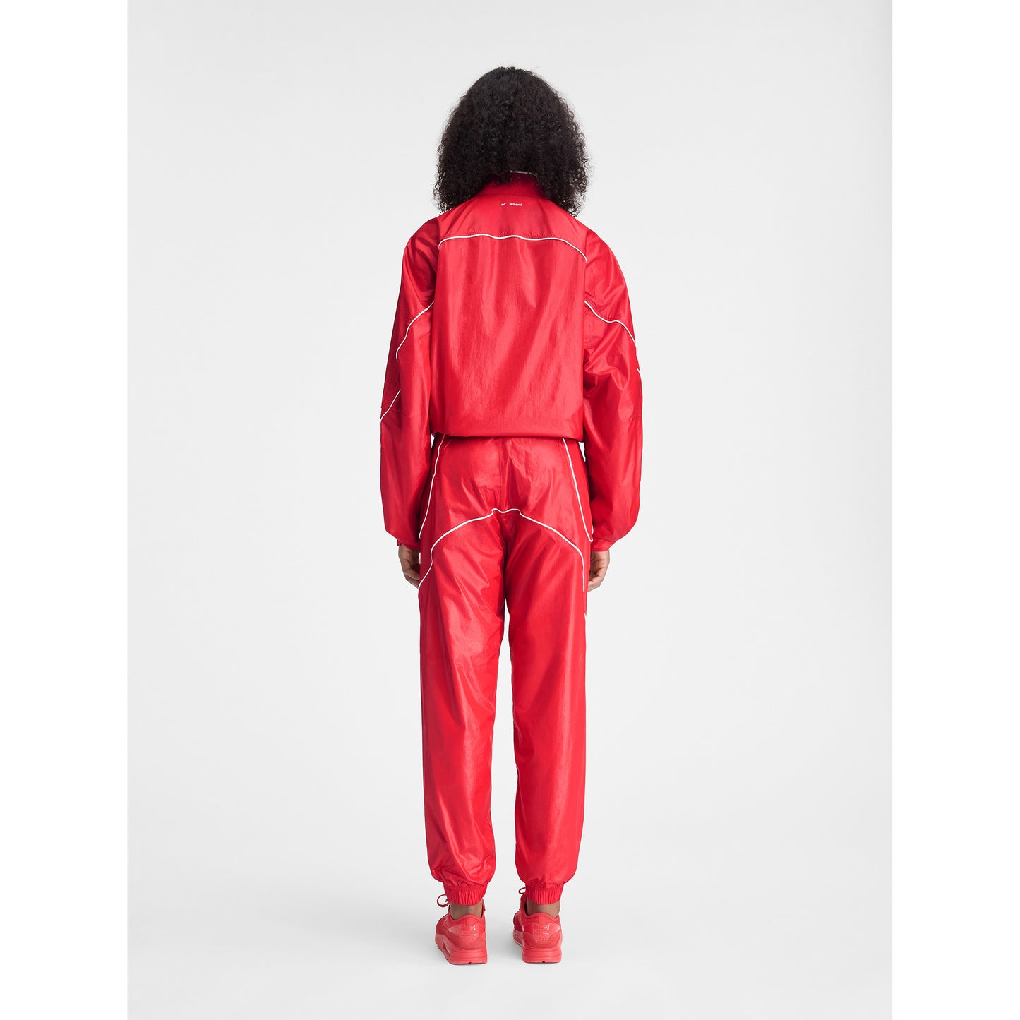 AS U NRG JACQUEMUS TRACK JKT / 642:MYSTIC RED/WHITE