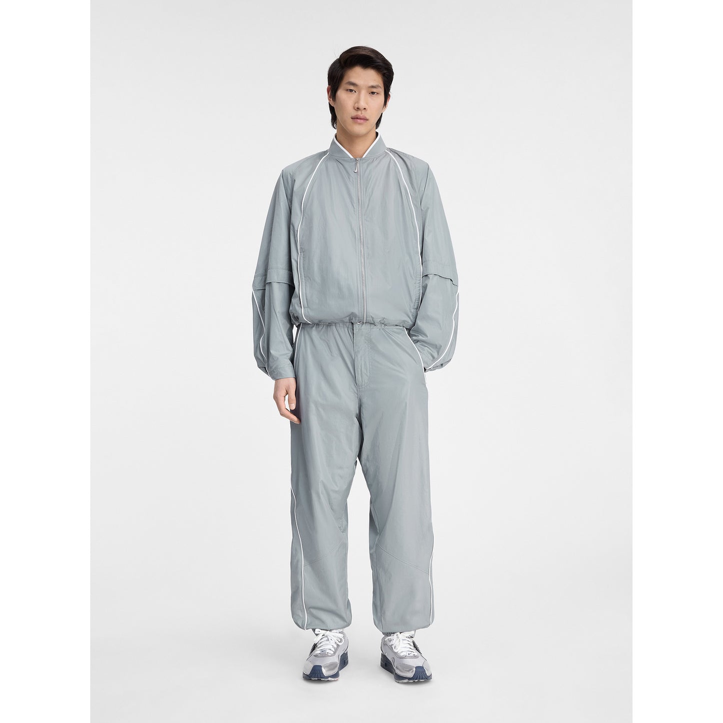 AS U NRG JACQUEMUS TRACK PANT / 073:PARTICLE GREY/WHITE