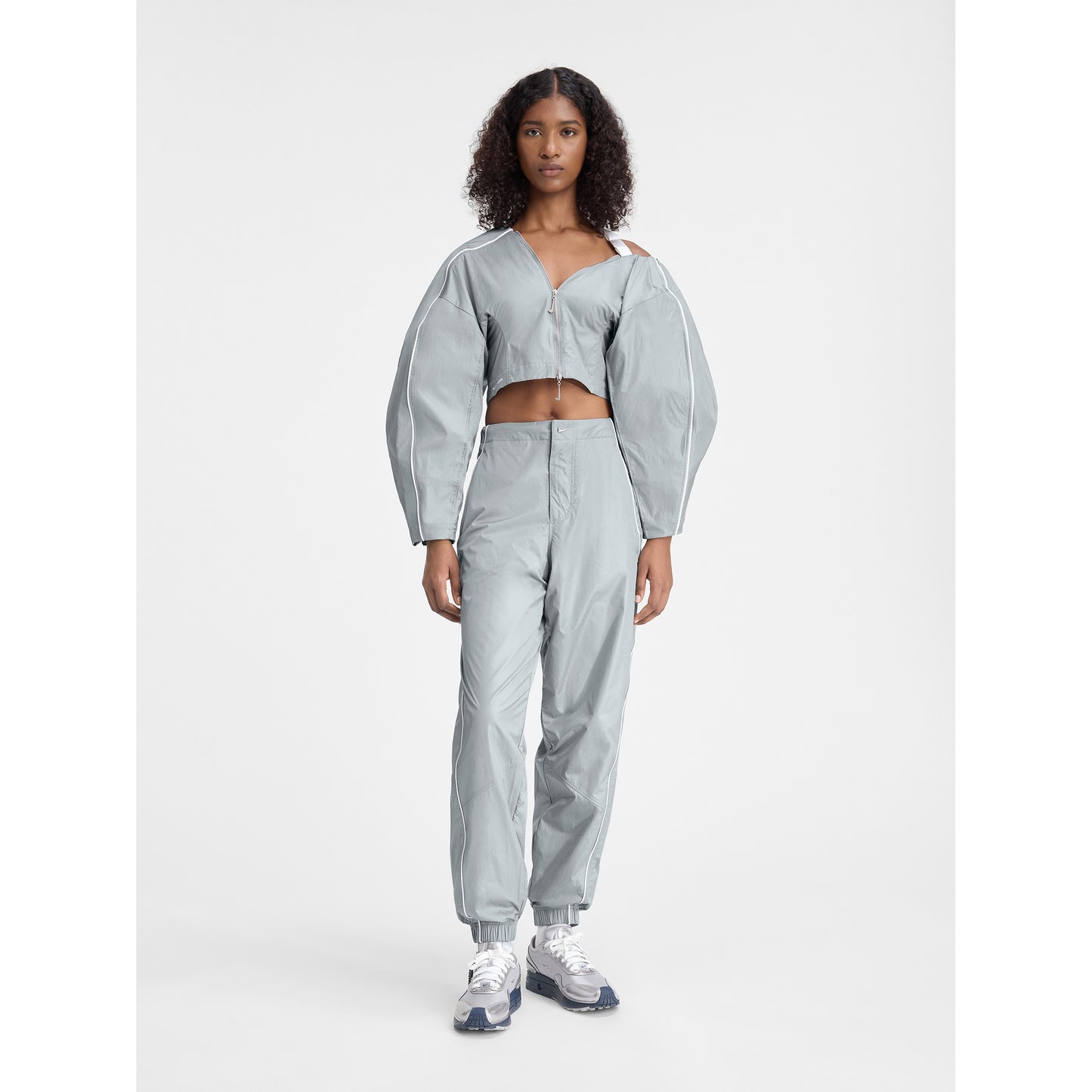 AS U NRG JACQUEMUS TRACK PANT / 073:PARTICLE GREY/WHITE