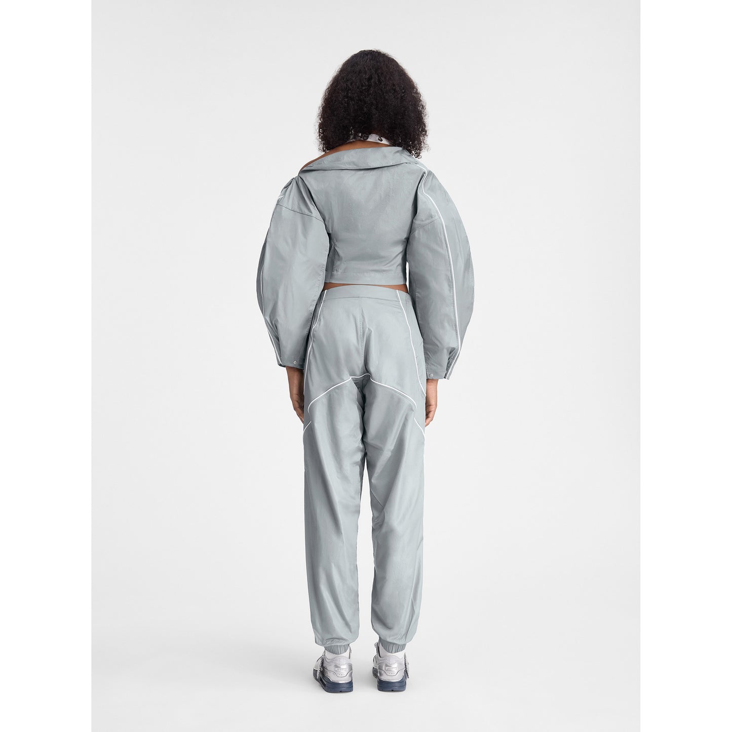 AS U NRG JACQUEMUS TRACK PANT / 073:PARTICLE GREY/WHITE