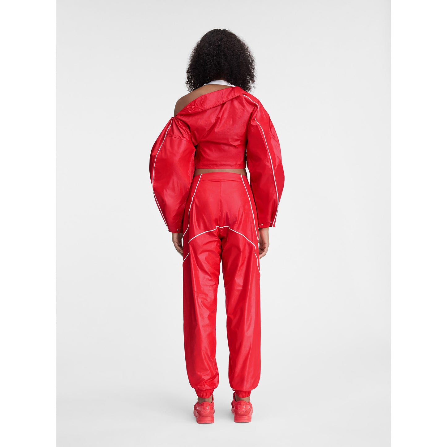 AS U NRG JACQUEMUS TRACK PANT / 642:MYSTIC RED/WHITE