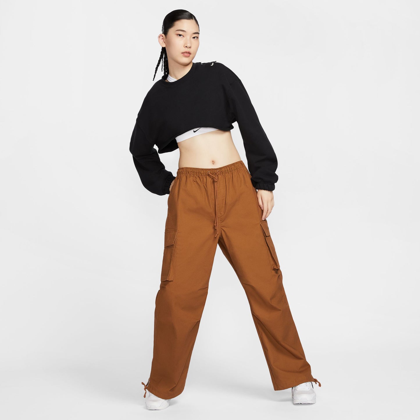 AS W NSW DANCE OS SHRUG / 010:BLACK/SAIL