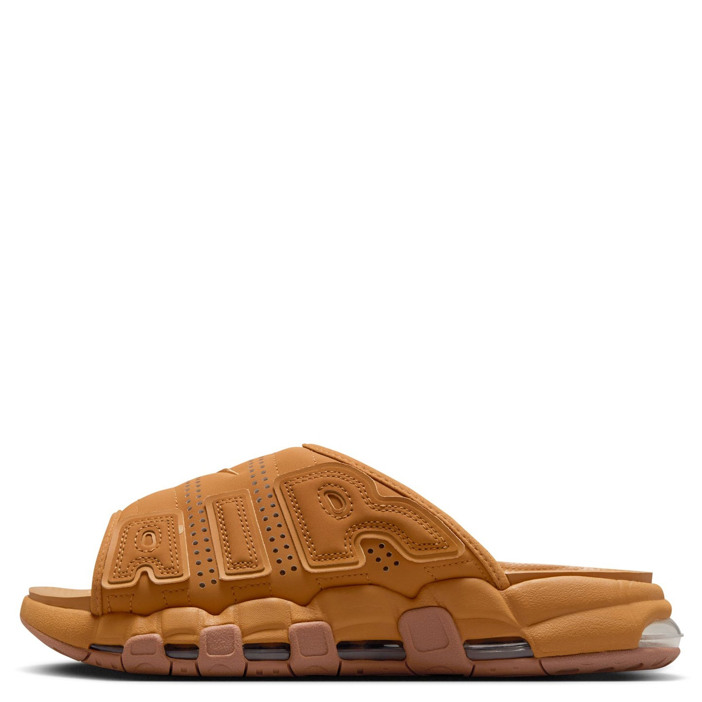 AIR MORE UPTEMPO SLIDE / 200:FLAX/FLAX-GUM MED BROWN-CLLEAR