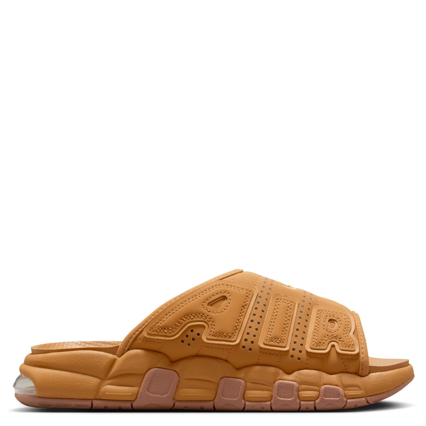 AIR MORE UPTEMPO SLIDE / 200:FLAX/FLAX-GUM MED BROWN-CLLEAR