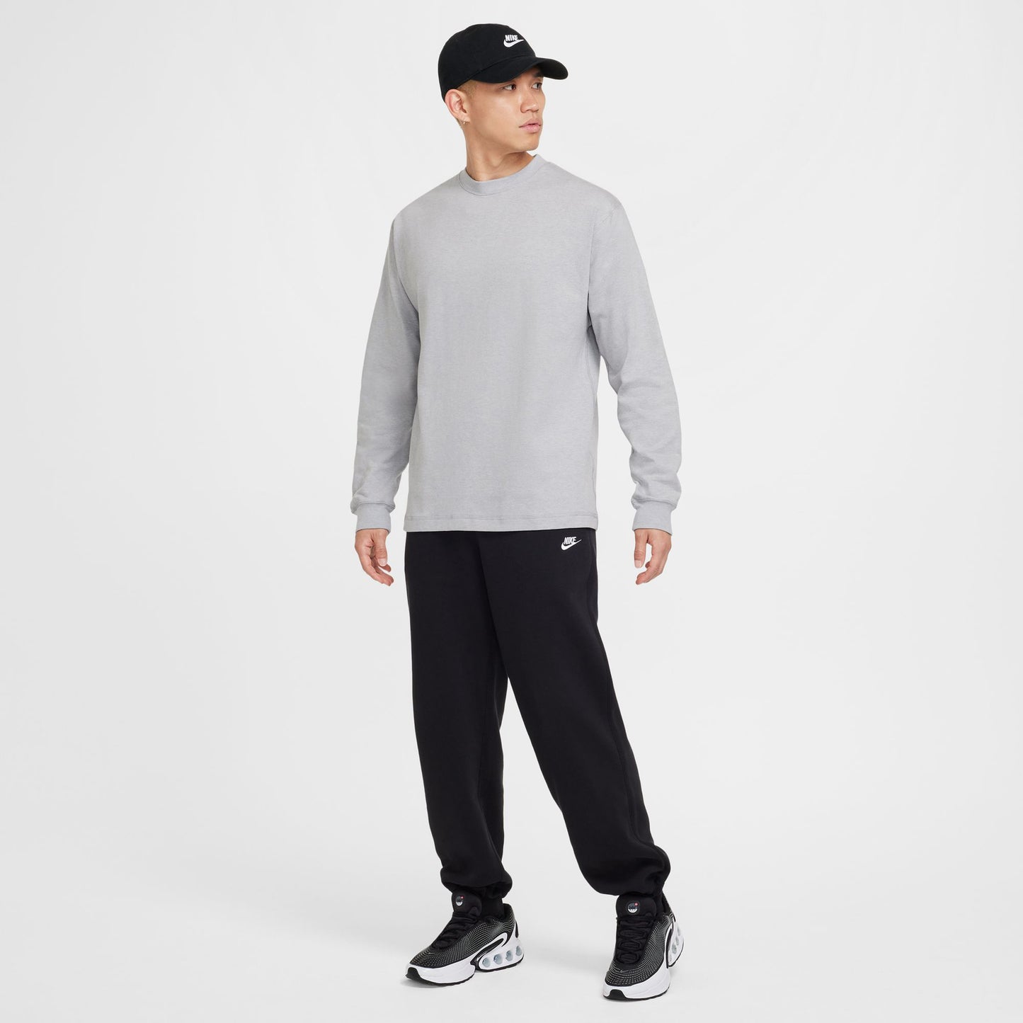 AS U NK WOOL CLASSICS L/S TEE / 048:MATT SILVER/HEATHER