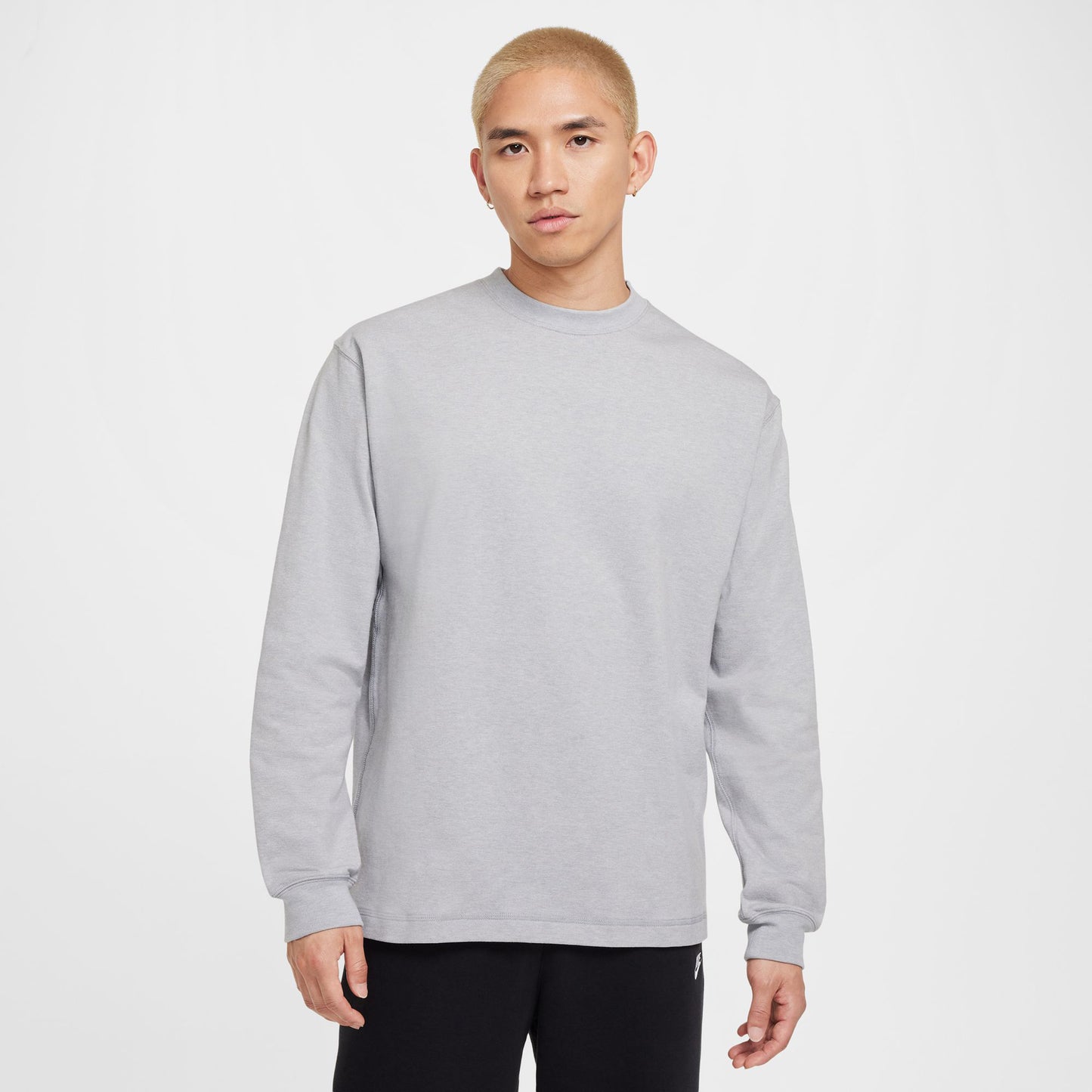 AS U NK WOOL CLASSICS L/S TEE / 048:MATT SILVER/HEATHER