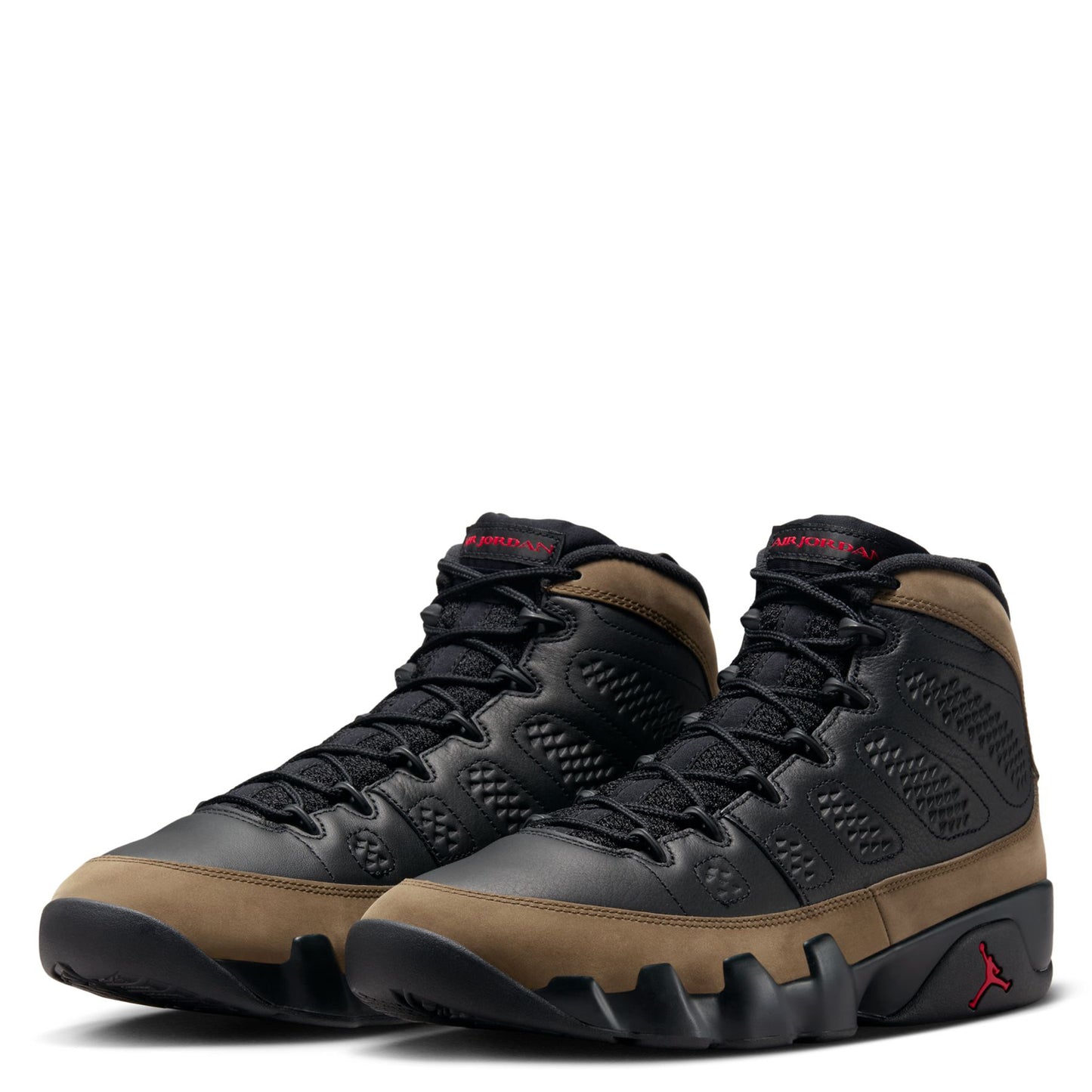 AIR JORDAN 9 RETRO / 030:BLACK/TRUE RED-LIGHT OLIVE