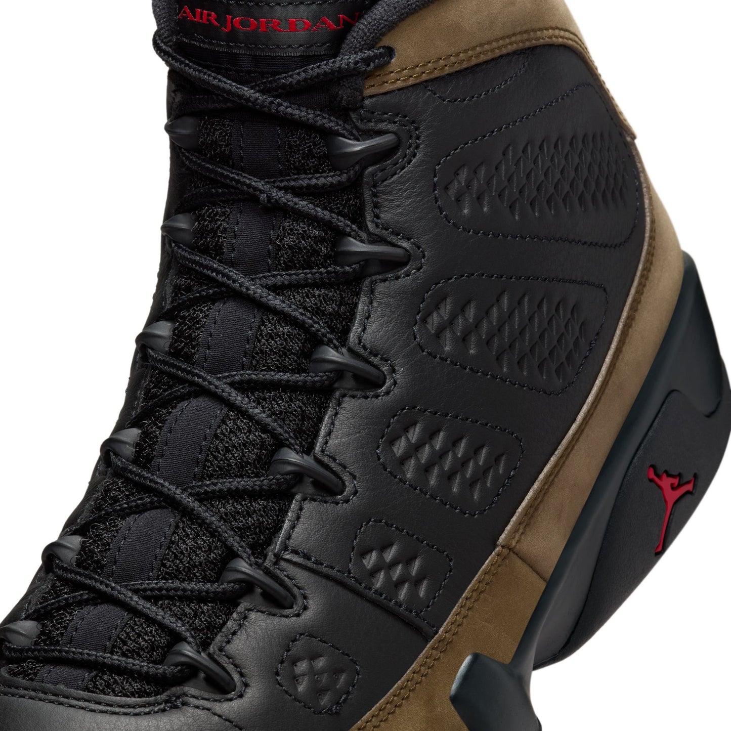 AIR JORDAN 9 RETRO / 030:BLACK/TRUE RED-LIGHT OLIVE