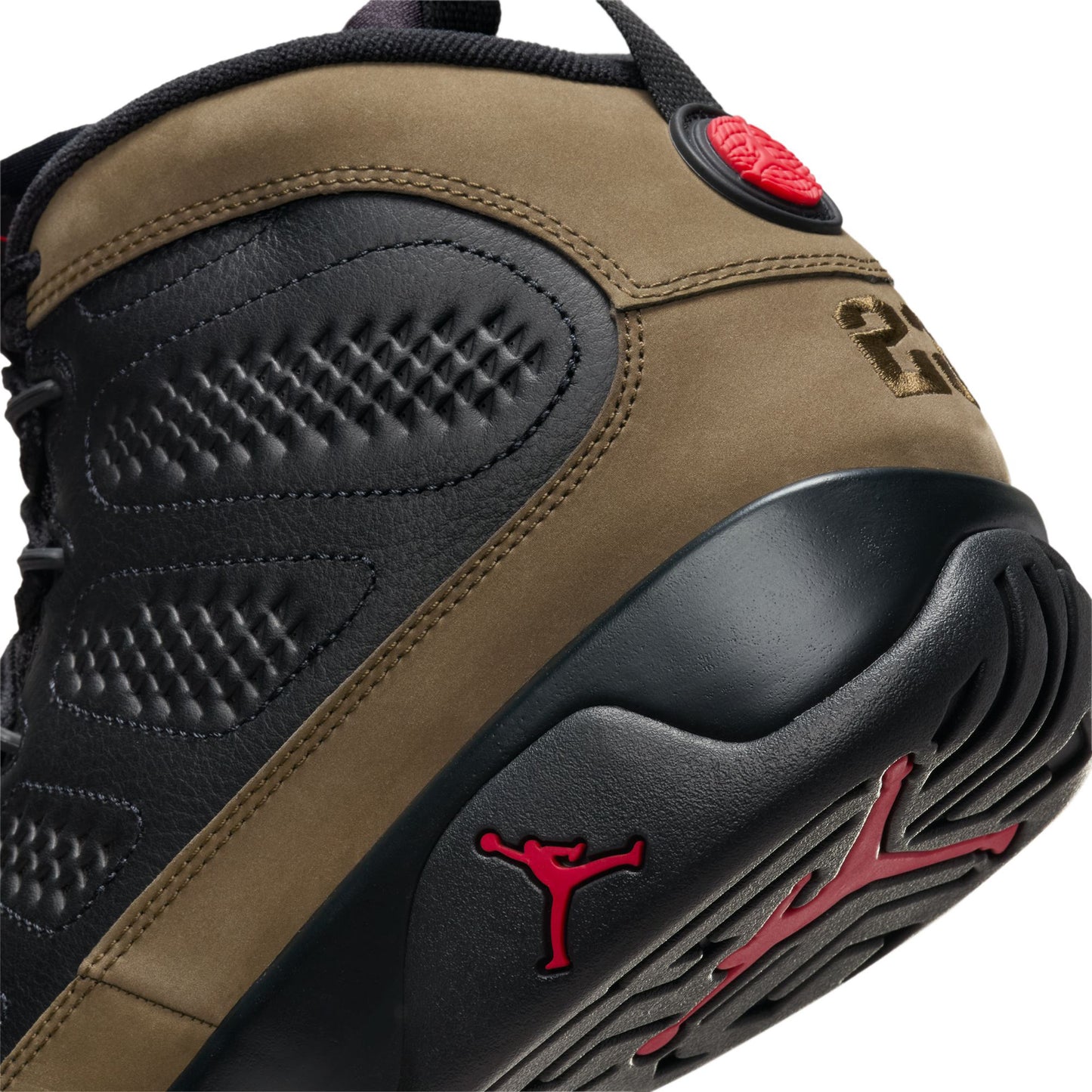 AIR JORDAN 9 RETRO / 030:BLACK/TRUE RED-LIGHT OLIVE