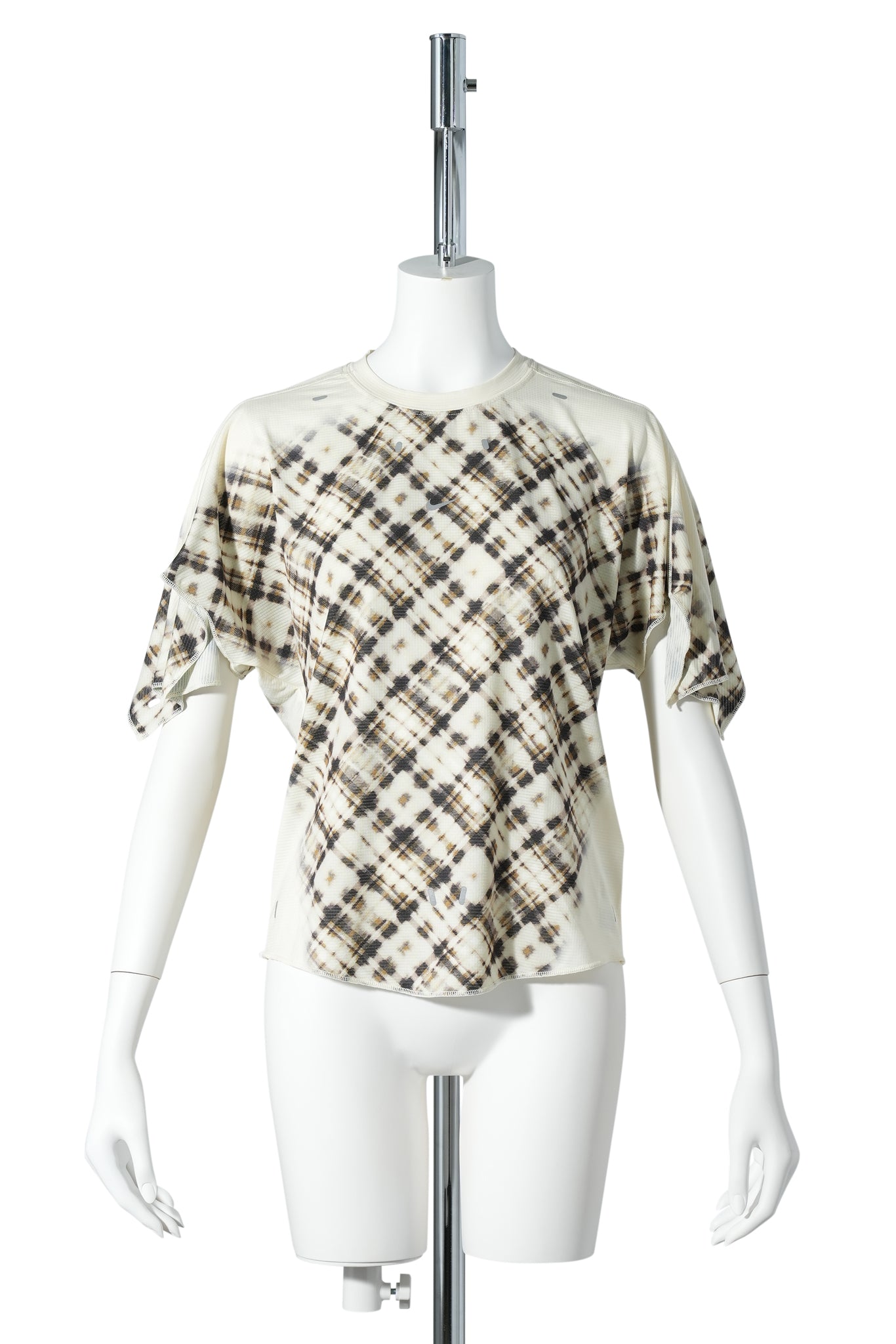 NIKE WOMEN’S NRG KNWLS STORM S/S TOP / 113:COCONUT MILK