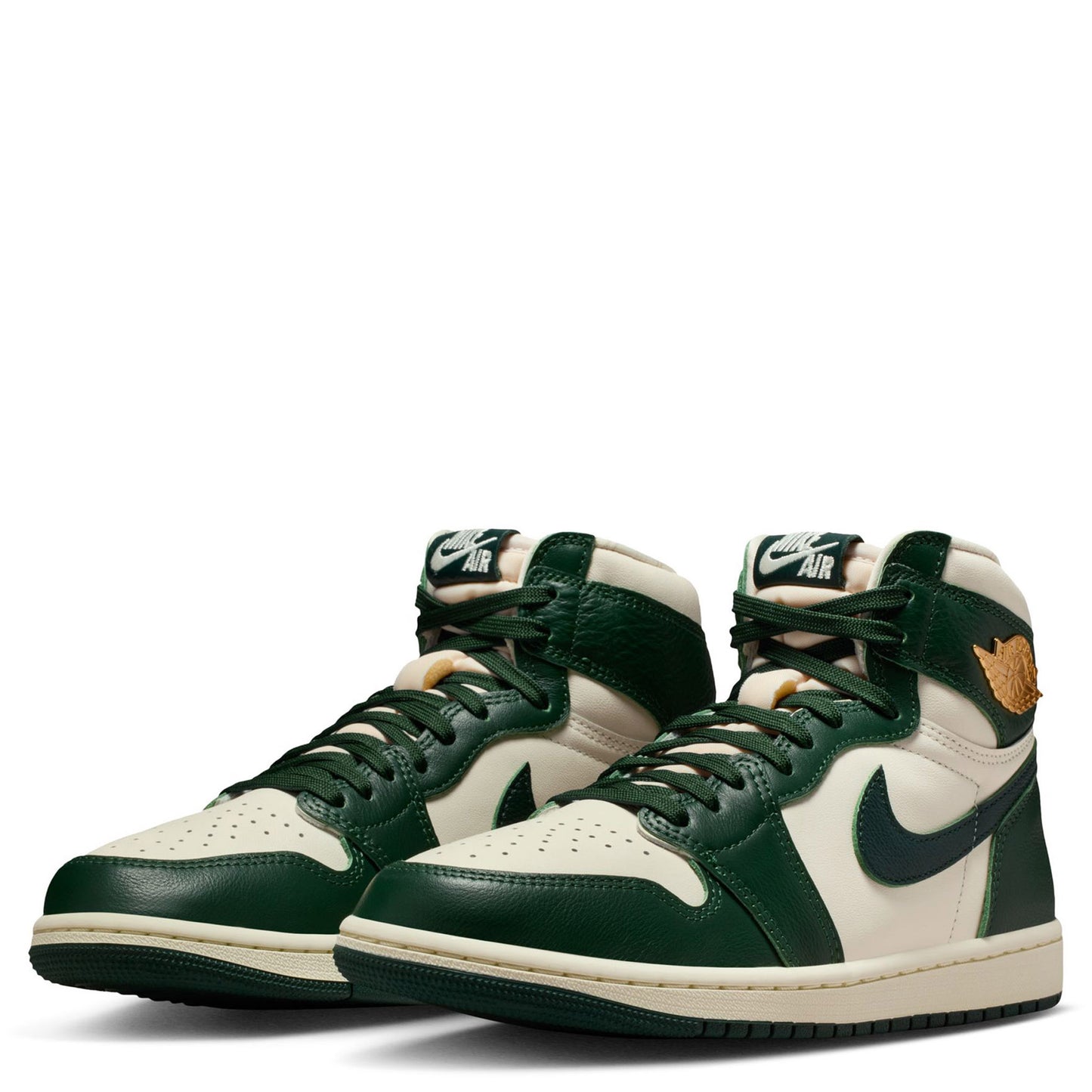 WMNS AIR JORDAN 1 RETRO HI OG / 101:PALE IVORY/PRO GREEN-FIR
