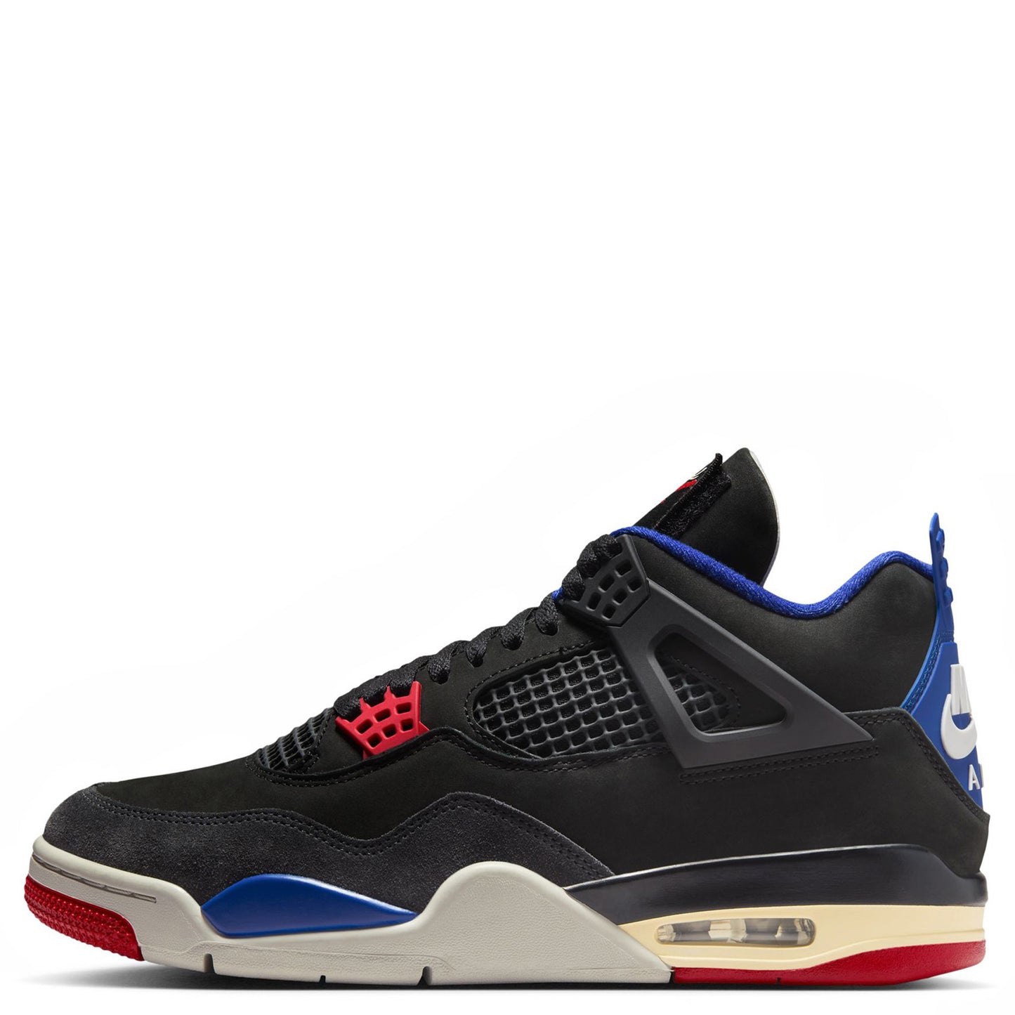 AIR JORDAN 4 RETRO / 003:BLACK/FIRE RED-DEEP ROYAL BLUE