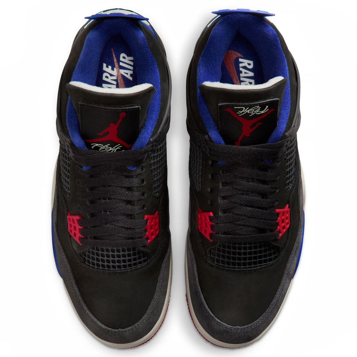 AIR JORDAN 4 RETRO / 003:BLACK/FIRE RED-DEEP ROYAL BLUE