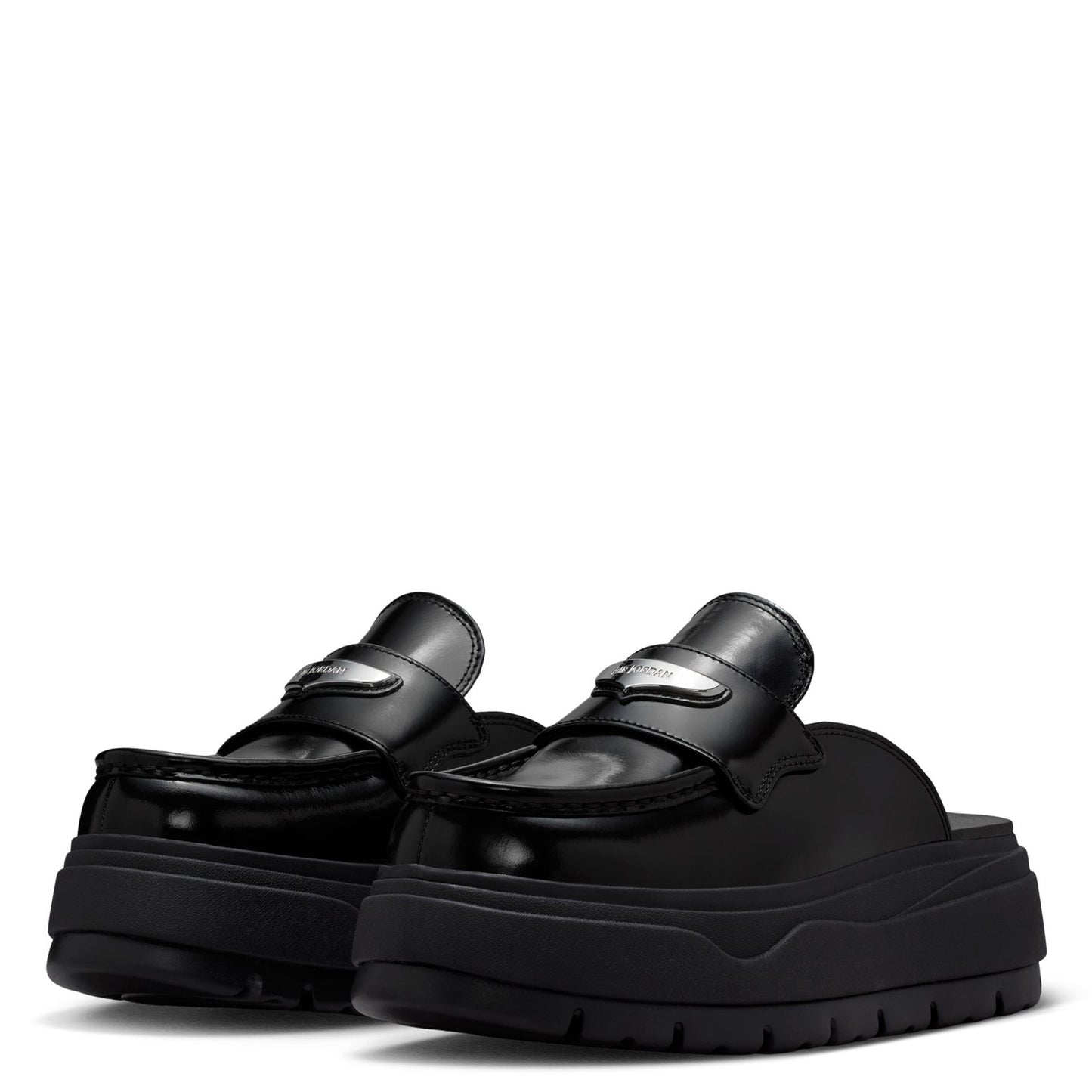 WMNS AIR JORDAN MULE / 001:BLACK/METALLIC SILVER