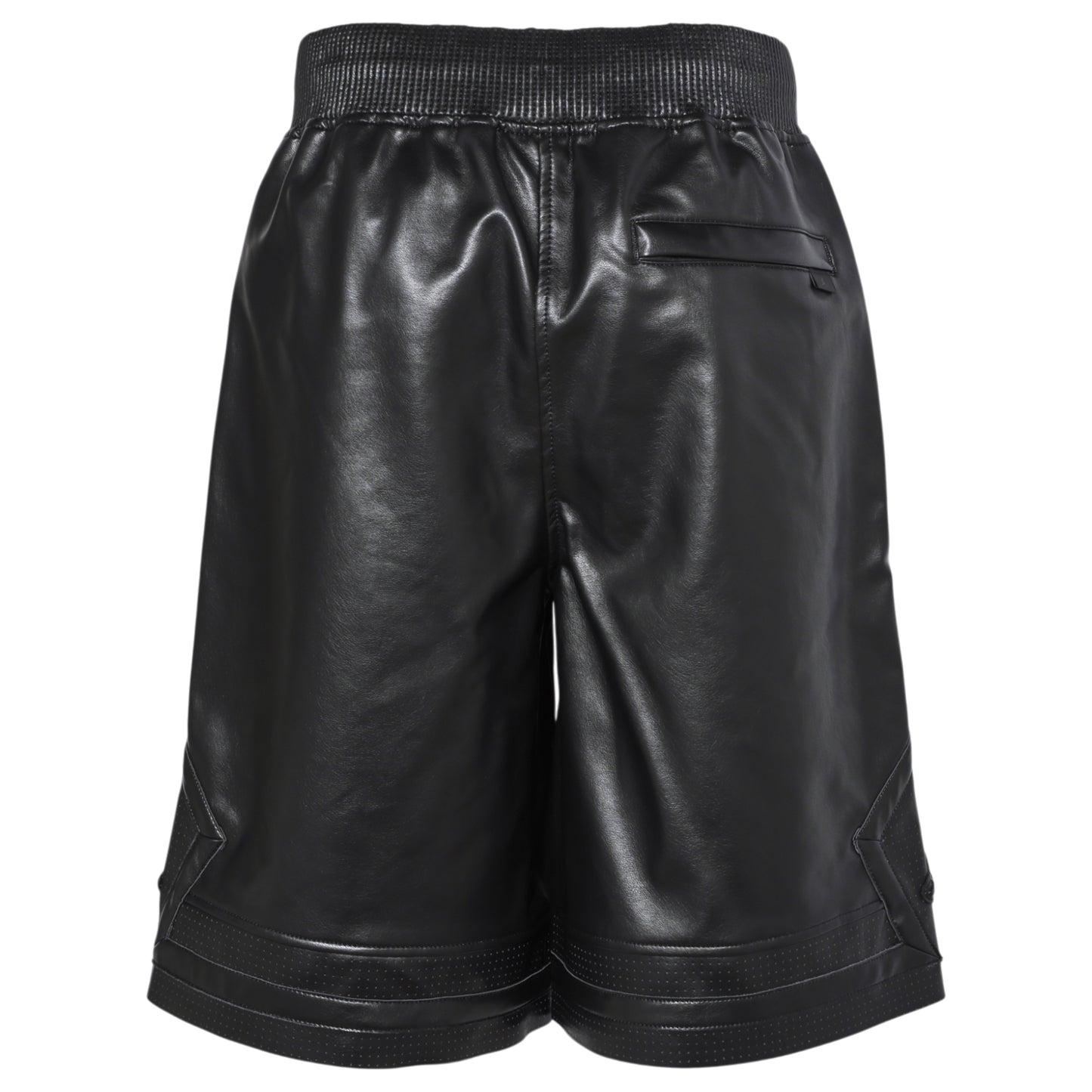 M J AIR JDN VGN LTHR SHORT / 010:BLACK