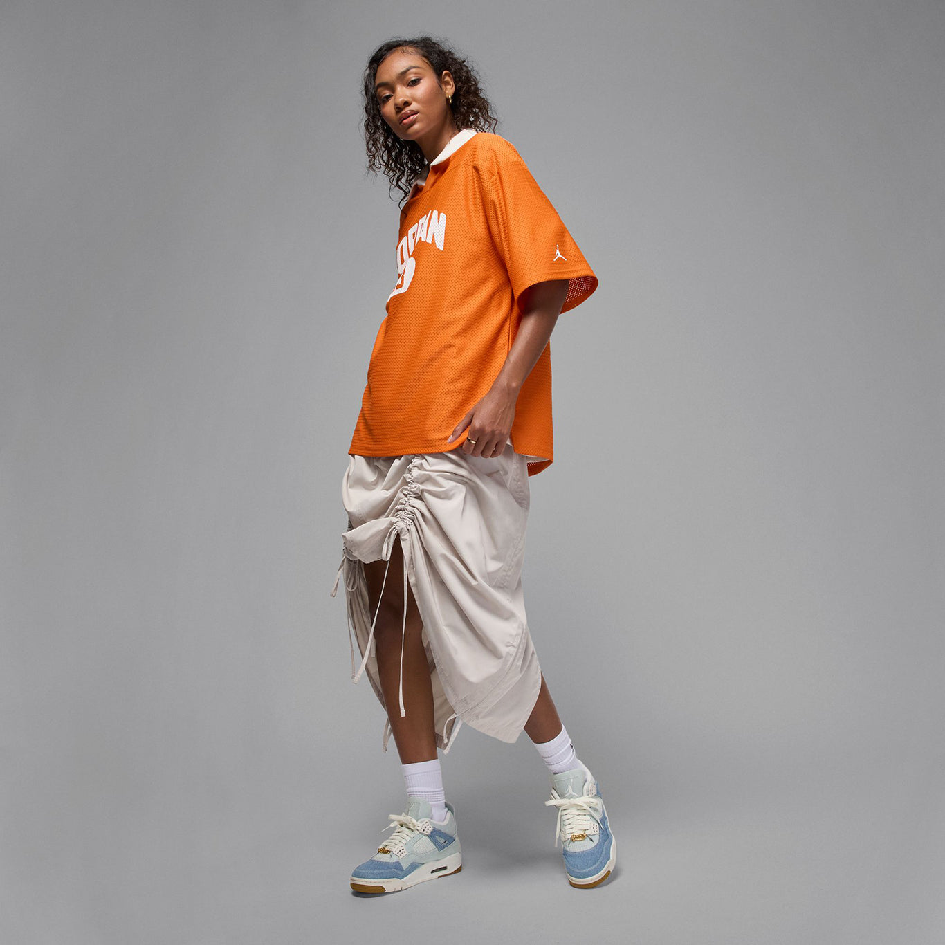 WMNS AIR JORDAN 4 RETRO TEX / 100:SAIL/SAIL-GUM LIGHT BROWN