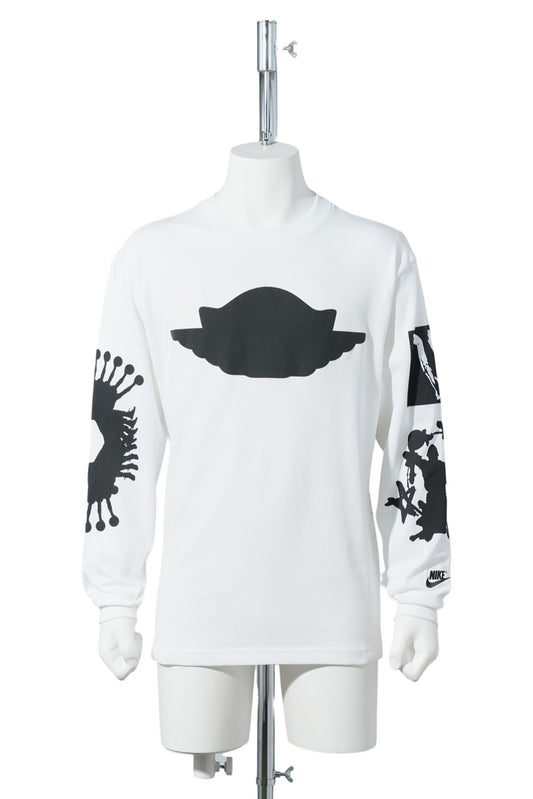 JORDAN WINGS OS L/S T-SHIRT / 100:WHITE/BLACK