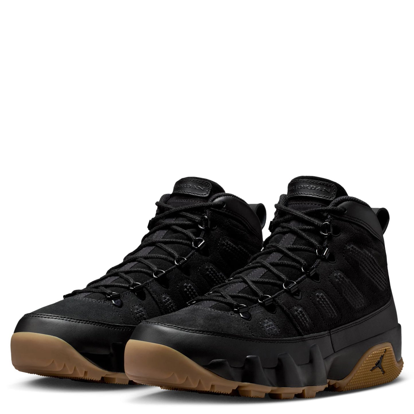 AIR JORDAN 9 RETRO BOOT NRG / 025:BLACK/BLACK-GUM LIGHT BROWN