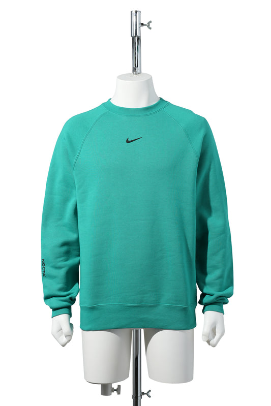 NIKE NRG NOCTA CS FLEECE L/S CREW / 370:NEPTUNE GREEN/BLACK