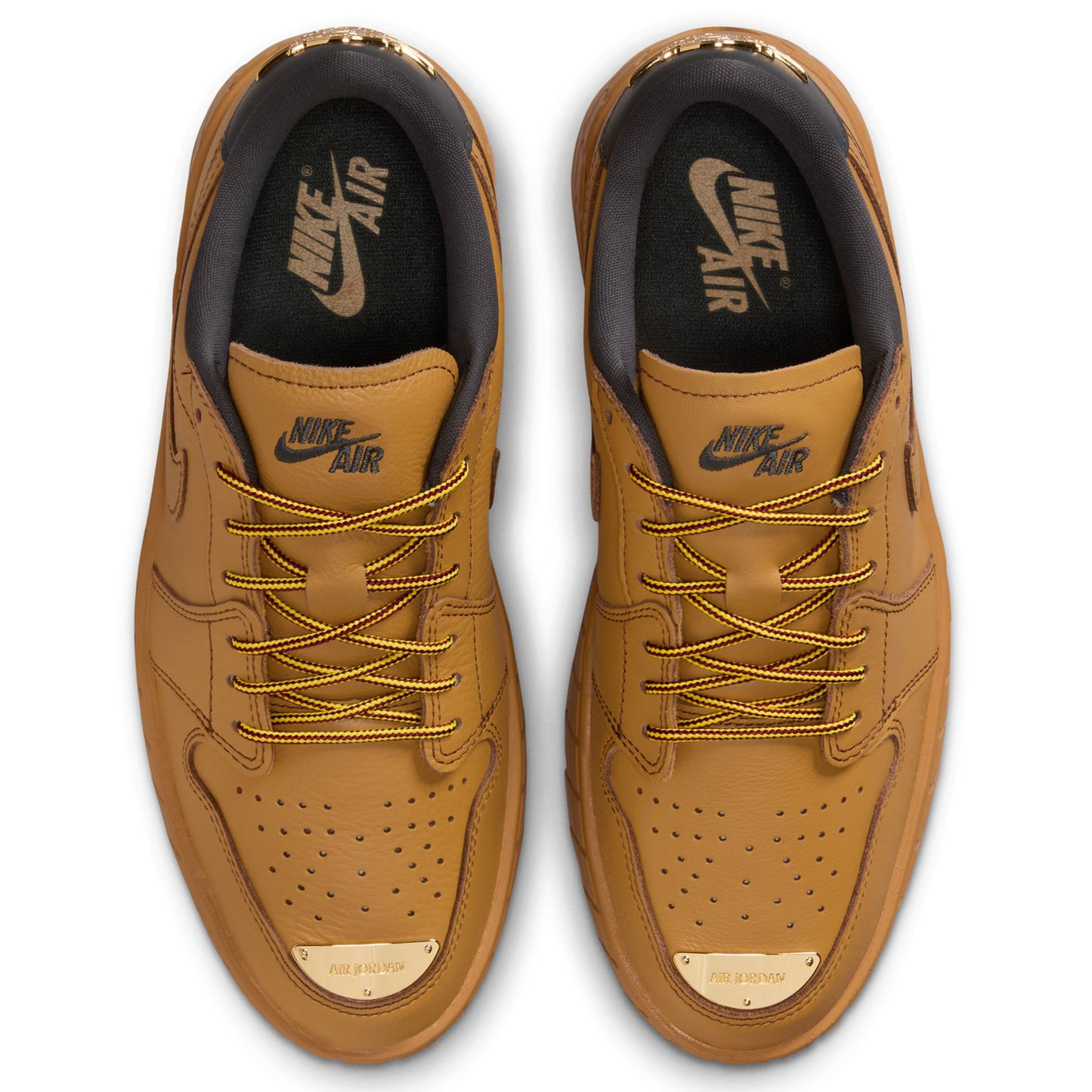 W AIR JORDAN 1 BROOKLYN LOW / 700:WHEAT/ANTHRACITE-TEAM RED