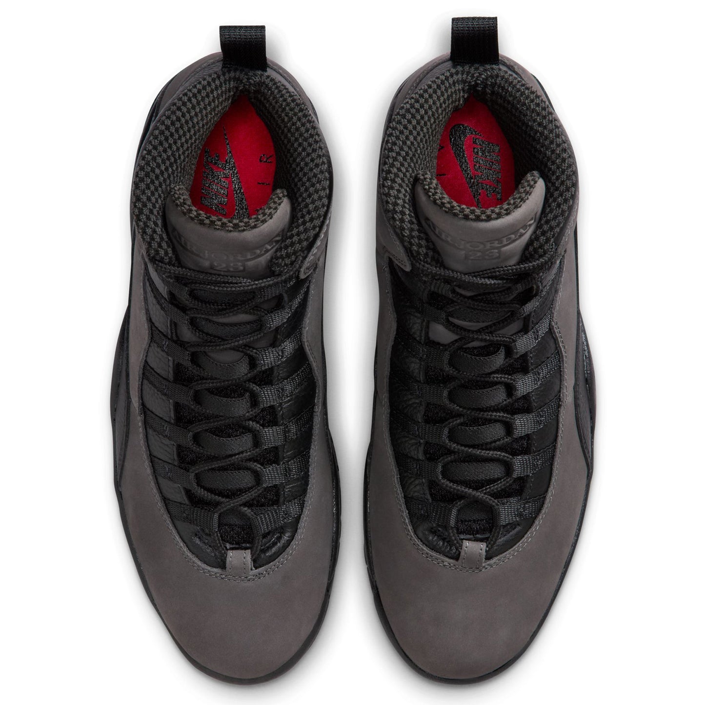 AIR JORDAN 10 RETRO / 001:CHARRED GREY/TRUE RED-BLACK