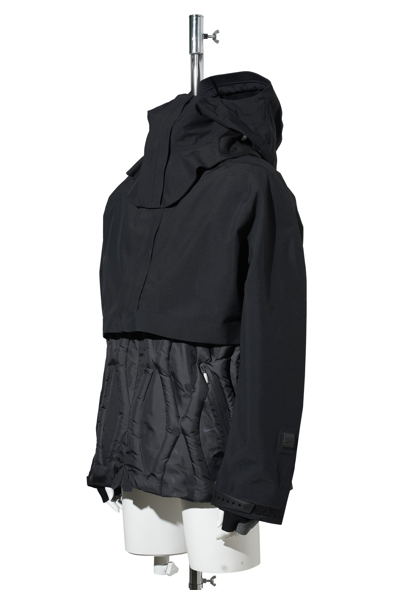 NIKE NRG NOCTA CODE CMP 5 HOODIE JACKET / 010:BLACK/BLACK/GUNMETAL/REFBL