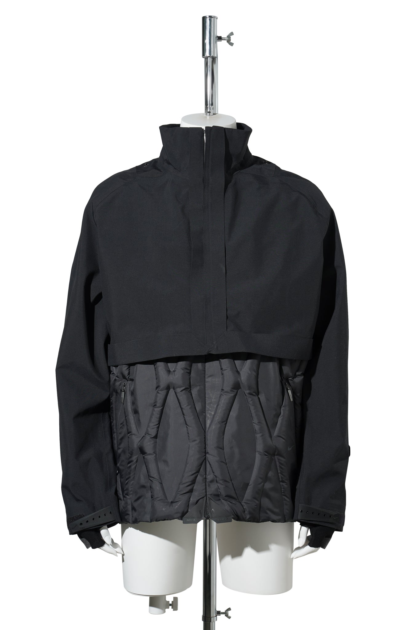 NIKE NRG NOCTA CODE CMP 5 HOODIE JACKET / 010:BLACK/BLACK/GUNMETAL/REFBL