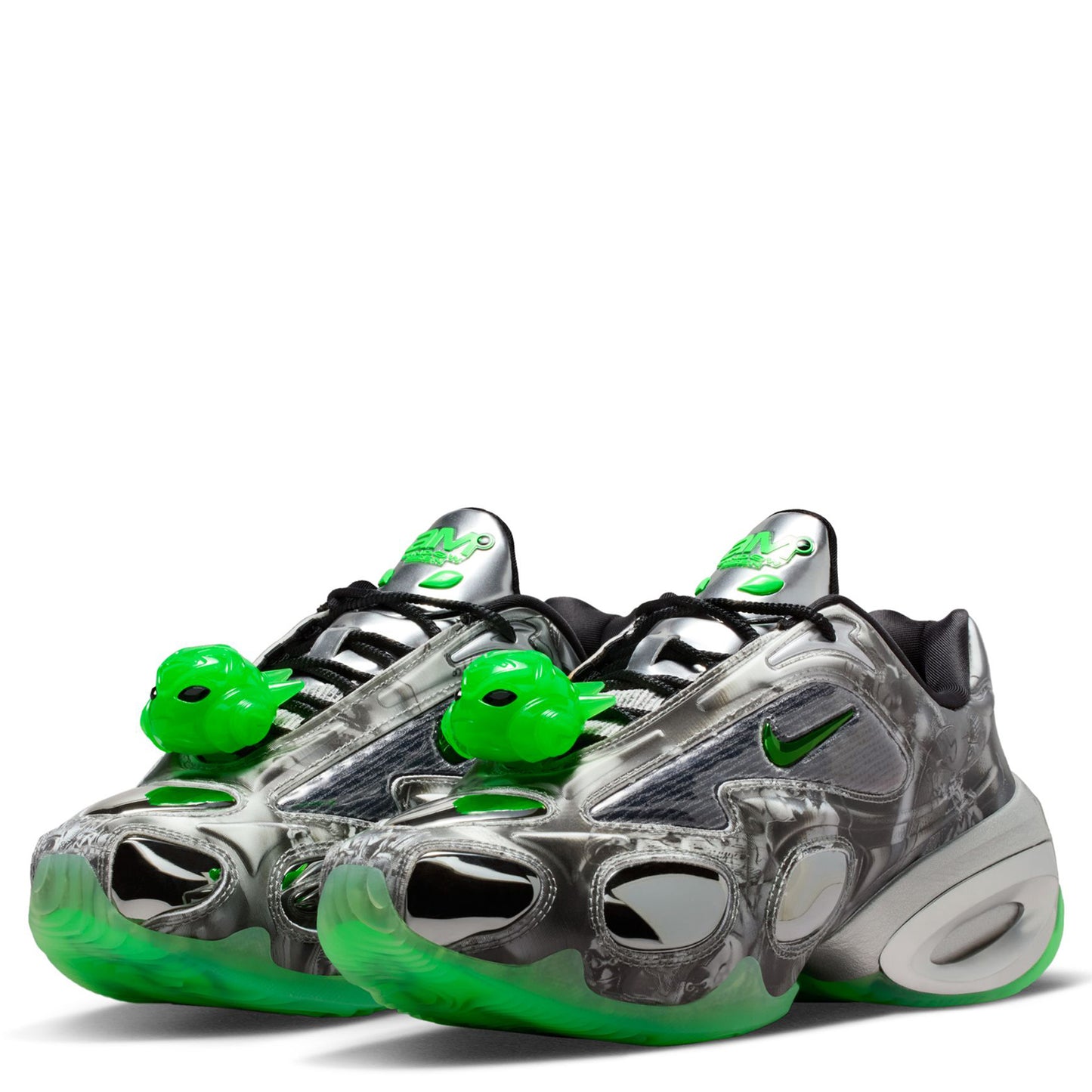 NIKE x WINDOWSEN WMNS AIR MAX MUSE WS / 002:METALLIC SILVER/RAGE GREEN