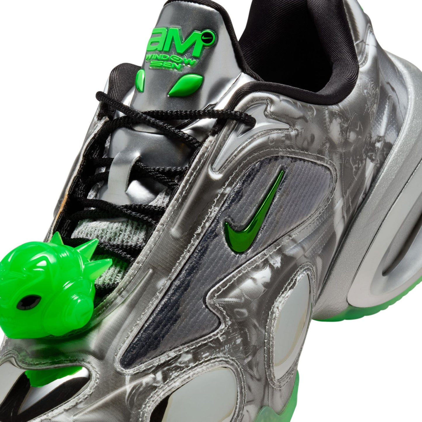 NIKE x WINDOWSEN WMNS AIR MAX MUSE WS / 002:METALLIC SILVER/RAGE GREEN