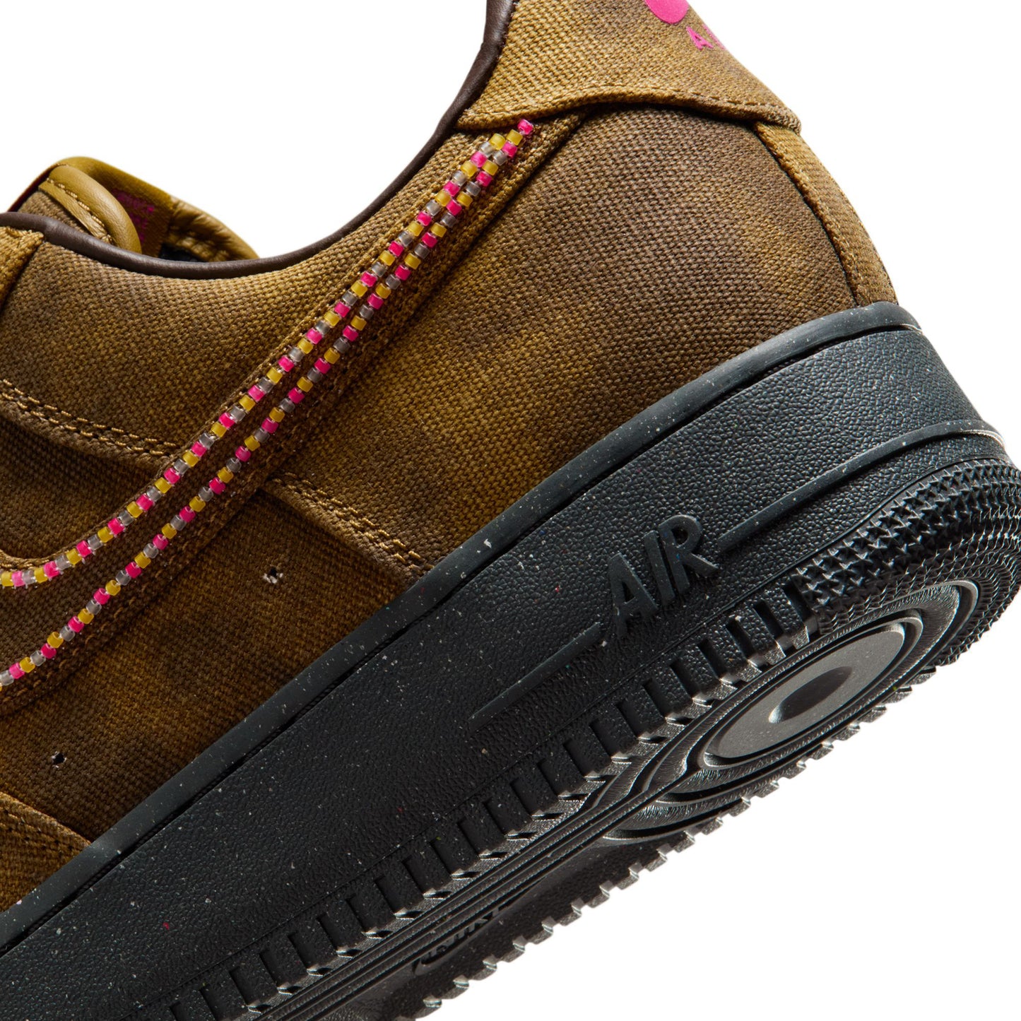 AIR FORCE 1 BOUCLE QS / 300:DESERT MOSS/FIERCE PINK