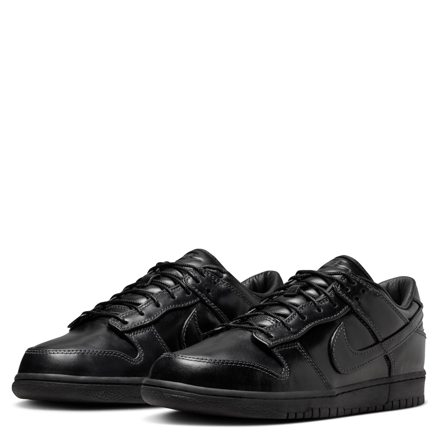 NIKE DUNK LOW RETRO PRM QS / 001:BLACK/BLACK-BLACK