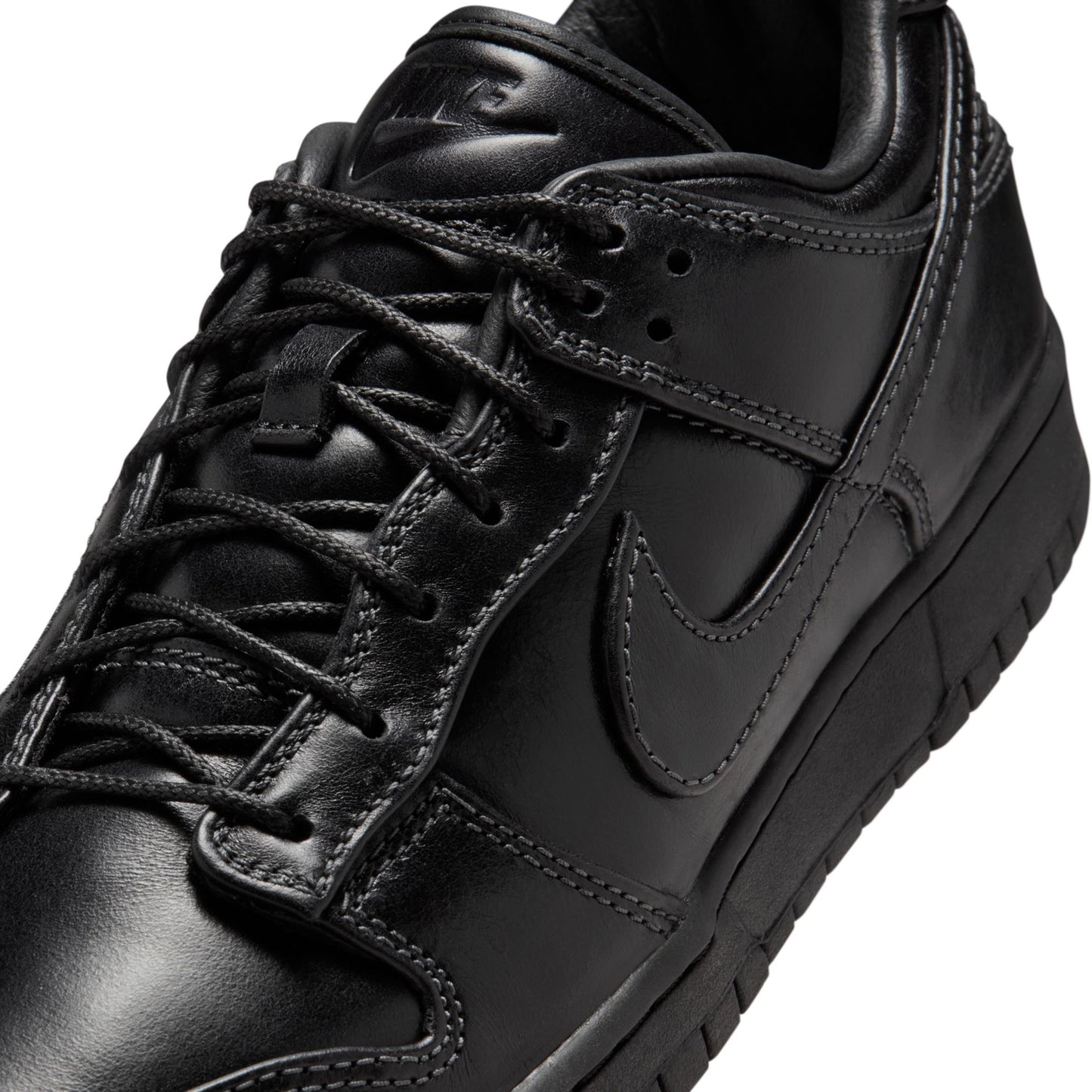 NIKE DUNK LOW RETRO PRM QS / 001:BLACK/BLACK-BLACK