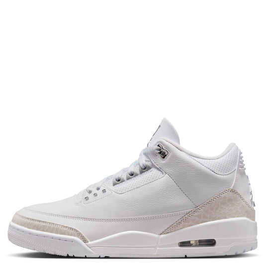 AIR JORDAN 3 RETRO / 111:WHITE/METALLIC SILVER-WHITE