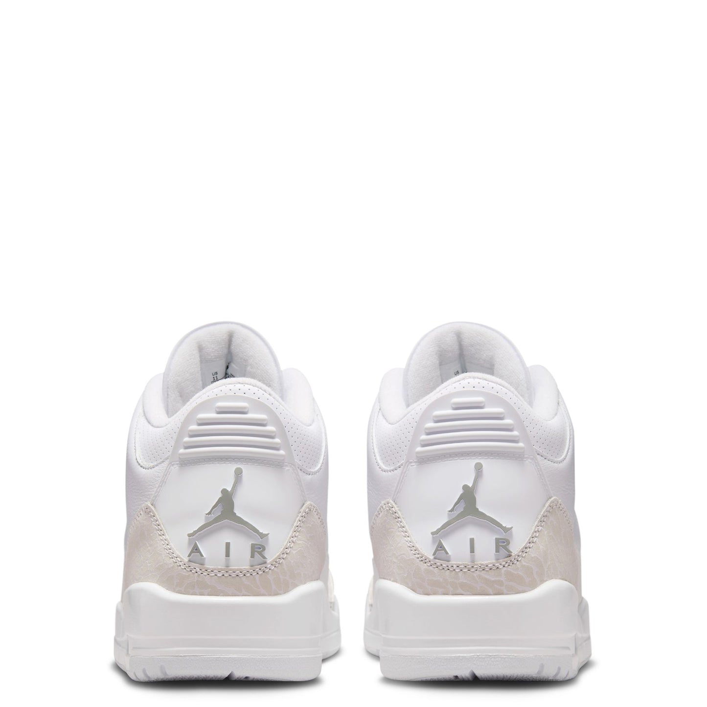AIR JORDAN 3 RETRO / 111:WHITE/METALLIC SILVER-WHITE