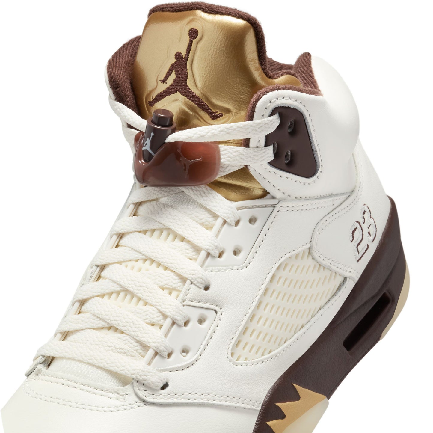 WMNS AIR JORDAN 5 RETRO / 200:EARTH/METALLIC GOLD-SAIL