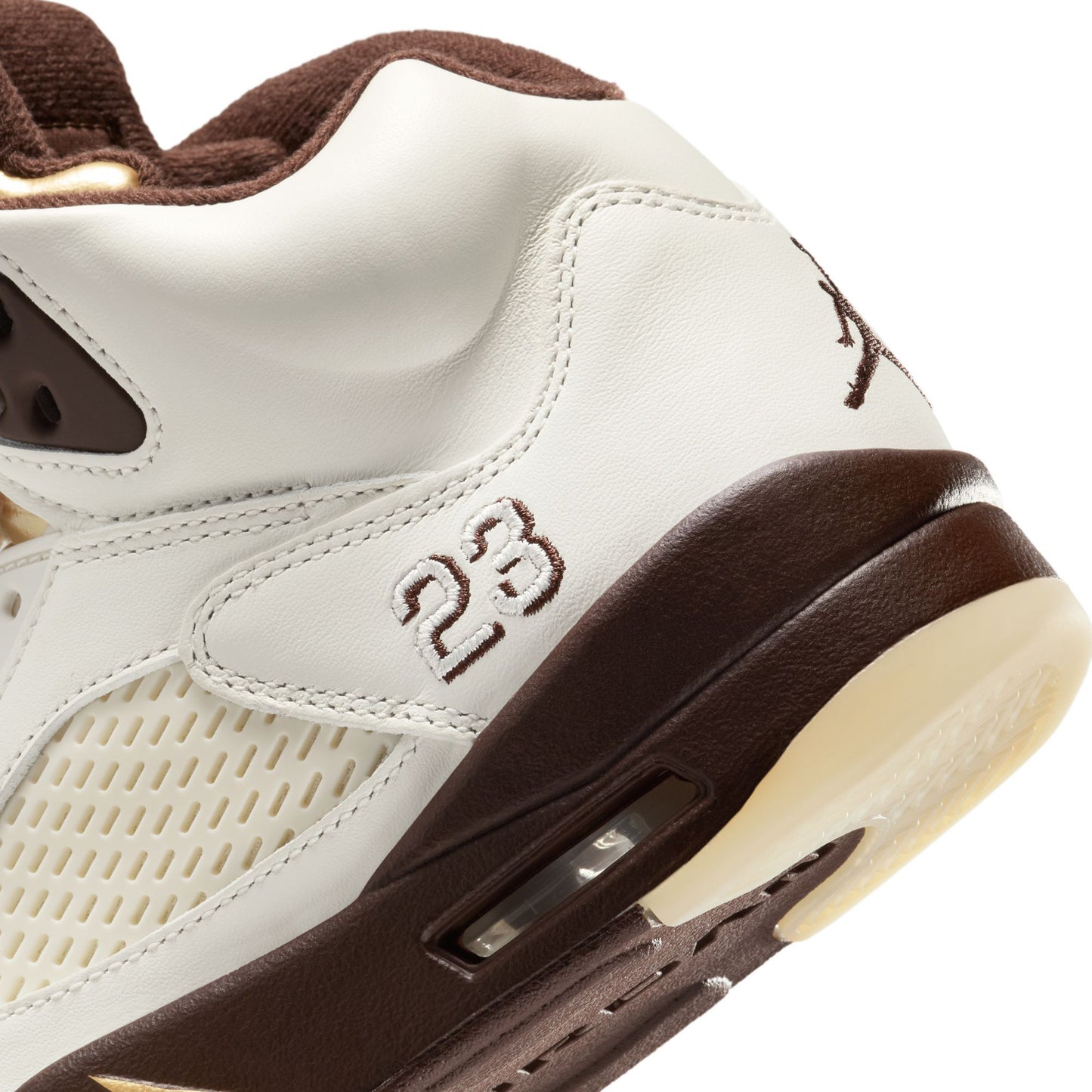 WMNS AIR JORDAN 5 RETRO / 200:EARTH/METALLIC GOLD-SAIL