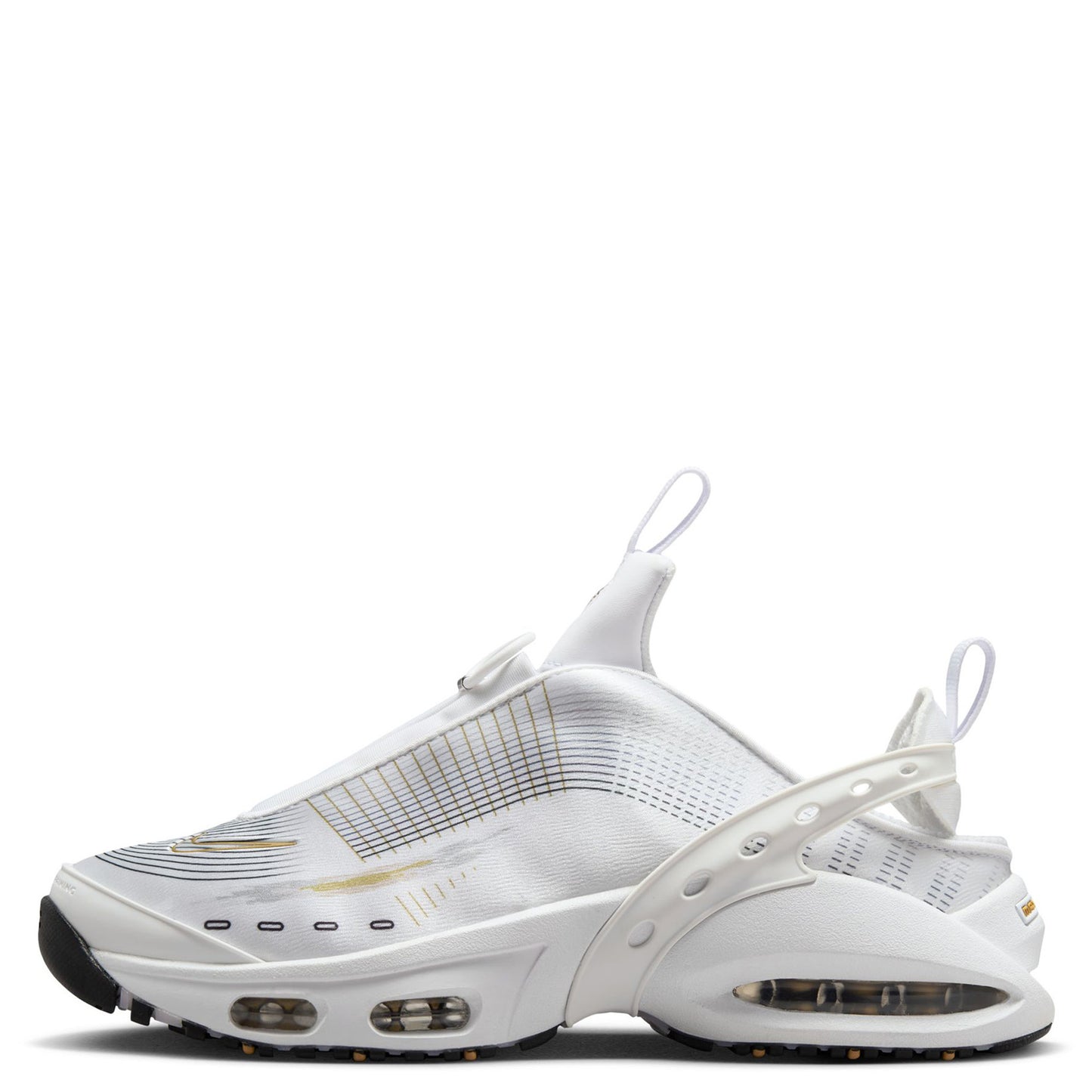 W NIKE AIR MAX CRAZE / 100:WHITE/METALLIC GOLD-BLACK