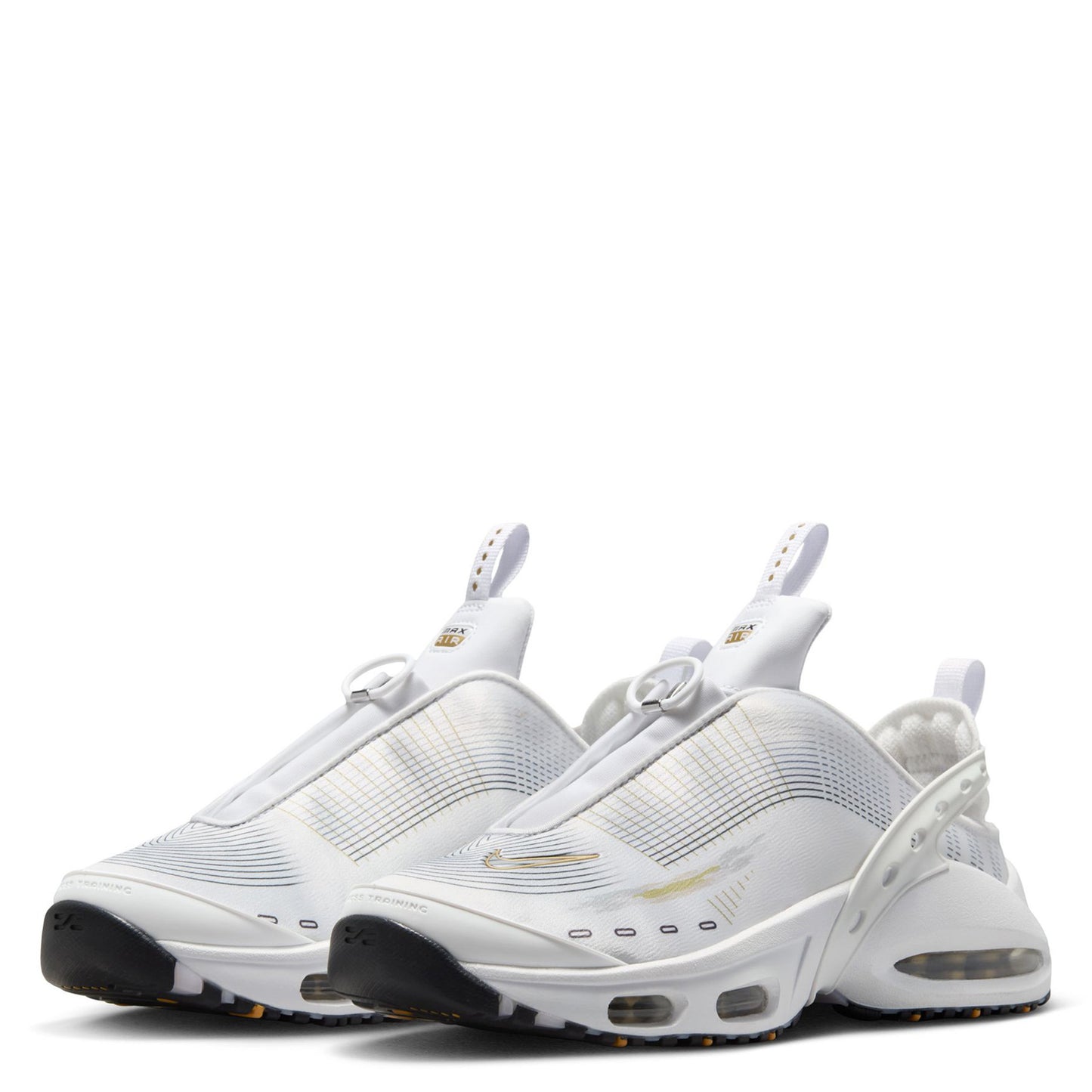 W NIKE AIR MAX CRAZE / 100:WHITE/METALLIC GOLD-BLACK