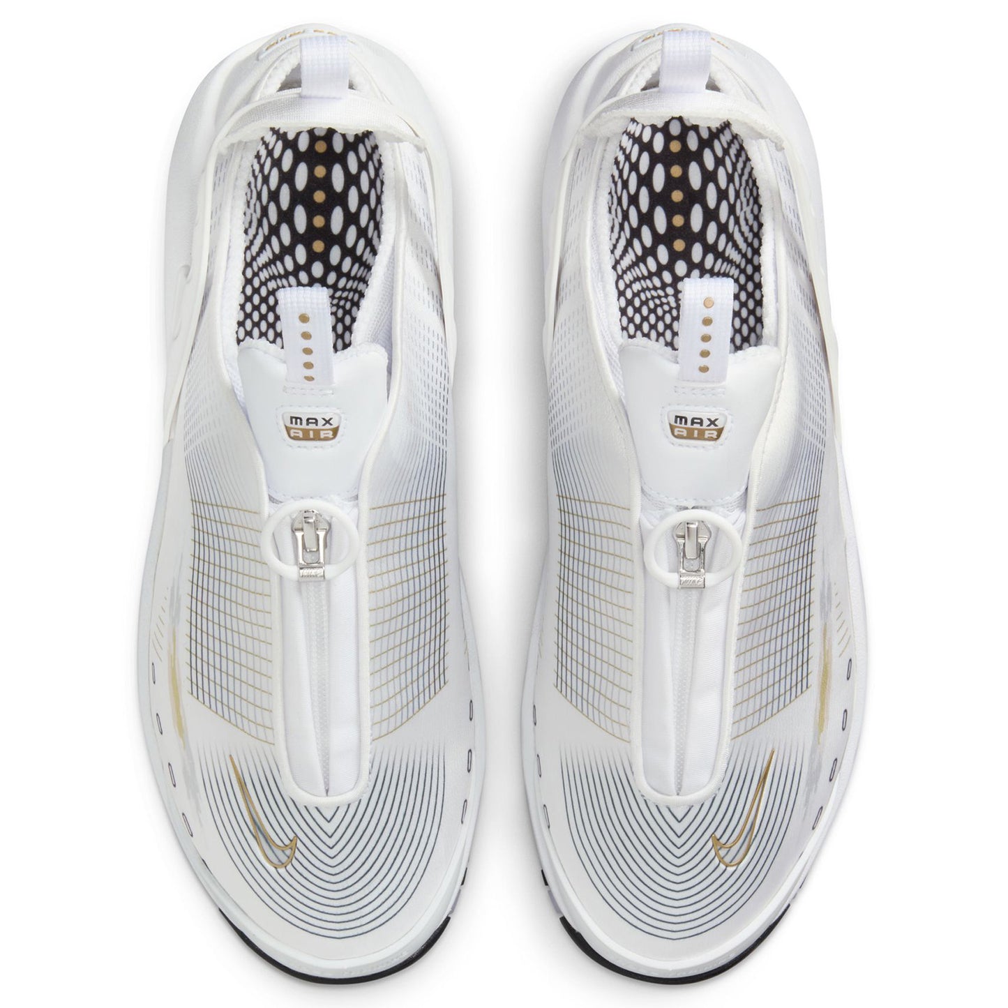 W NIKE AIR MAX CRAZE / 100:WHITE/METALLIC GOLD-BLACK